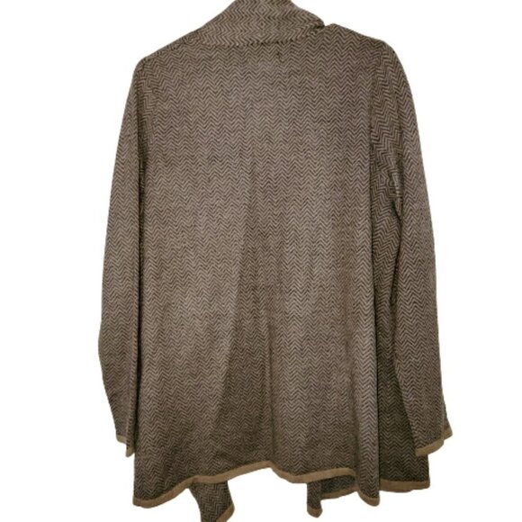 Cynthia Rowley merino wool blend long open cardigan - Picture 4 of 7